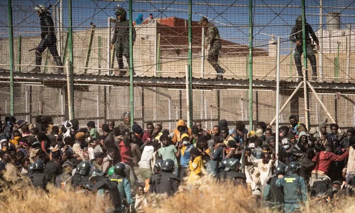 Thirty-seven migrants died while attempting to cross the border from Morocco to the Spanish enclave of Melilla on 24 June 2022.